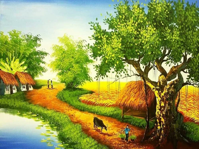 Tận hưởng vẻ đẹp tự nhiên trong vẽ tranh phong cảnh thiên nhiên