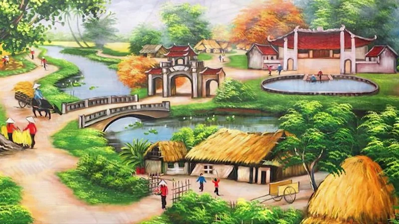 Trải nghiệm cảnh đẹp quê hương bằng vẽ tranh phong cảnh quê hương đẹp