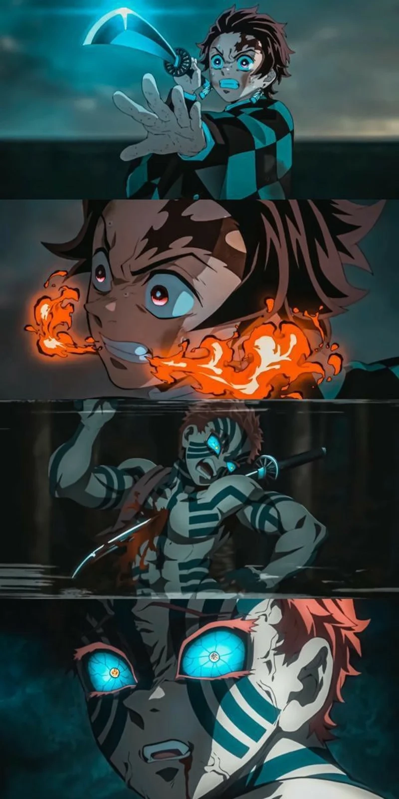 Thách thức giới hạn với tanjiro vs akaza