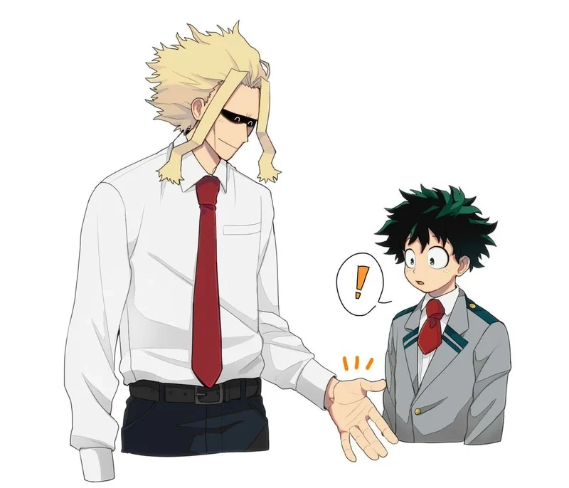 Fan art nổi bật my hero academia all might x deku