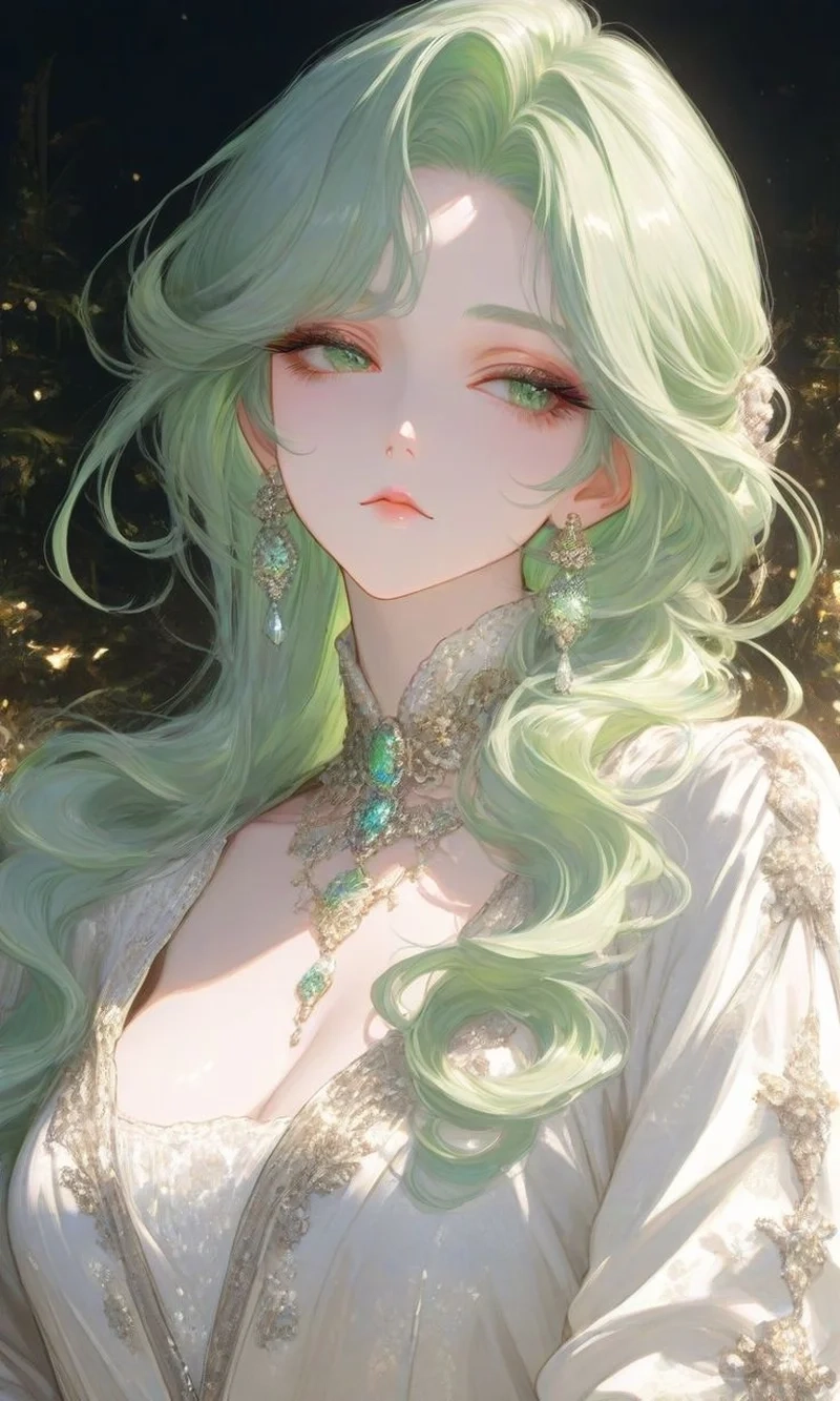 Làm mới màn hình với ảnh 3d anime nữ