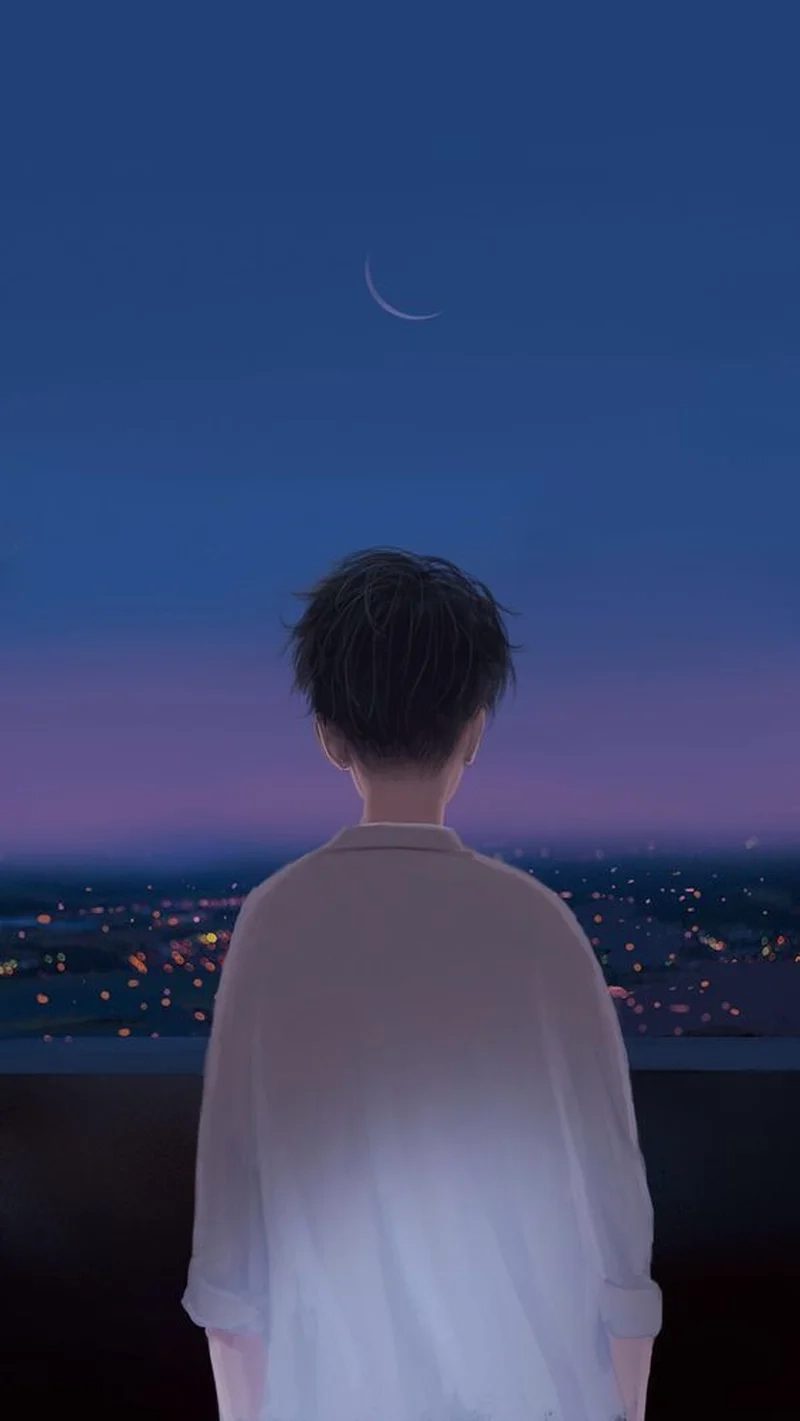 Tạo phong cách tâm trạng với ảnh anime nam buồn cô đơn