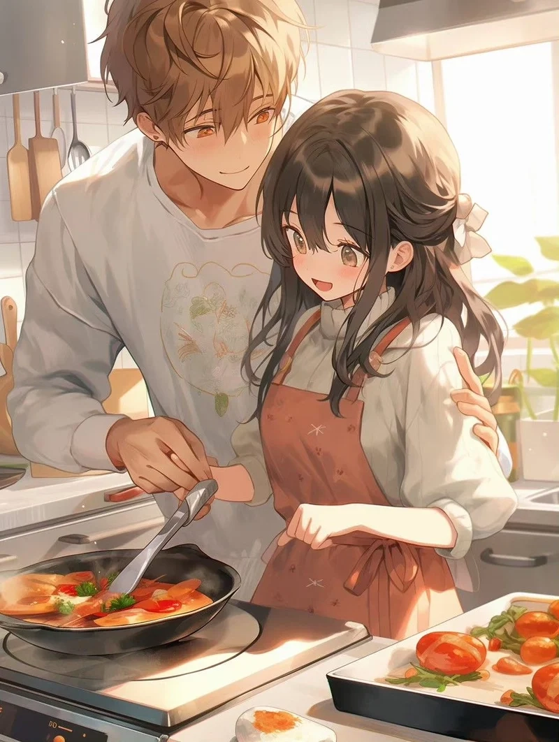 Lưu giữ tình yêu ngọt ngào với hình ảnh cặp đôi yêu nhau anime