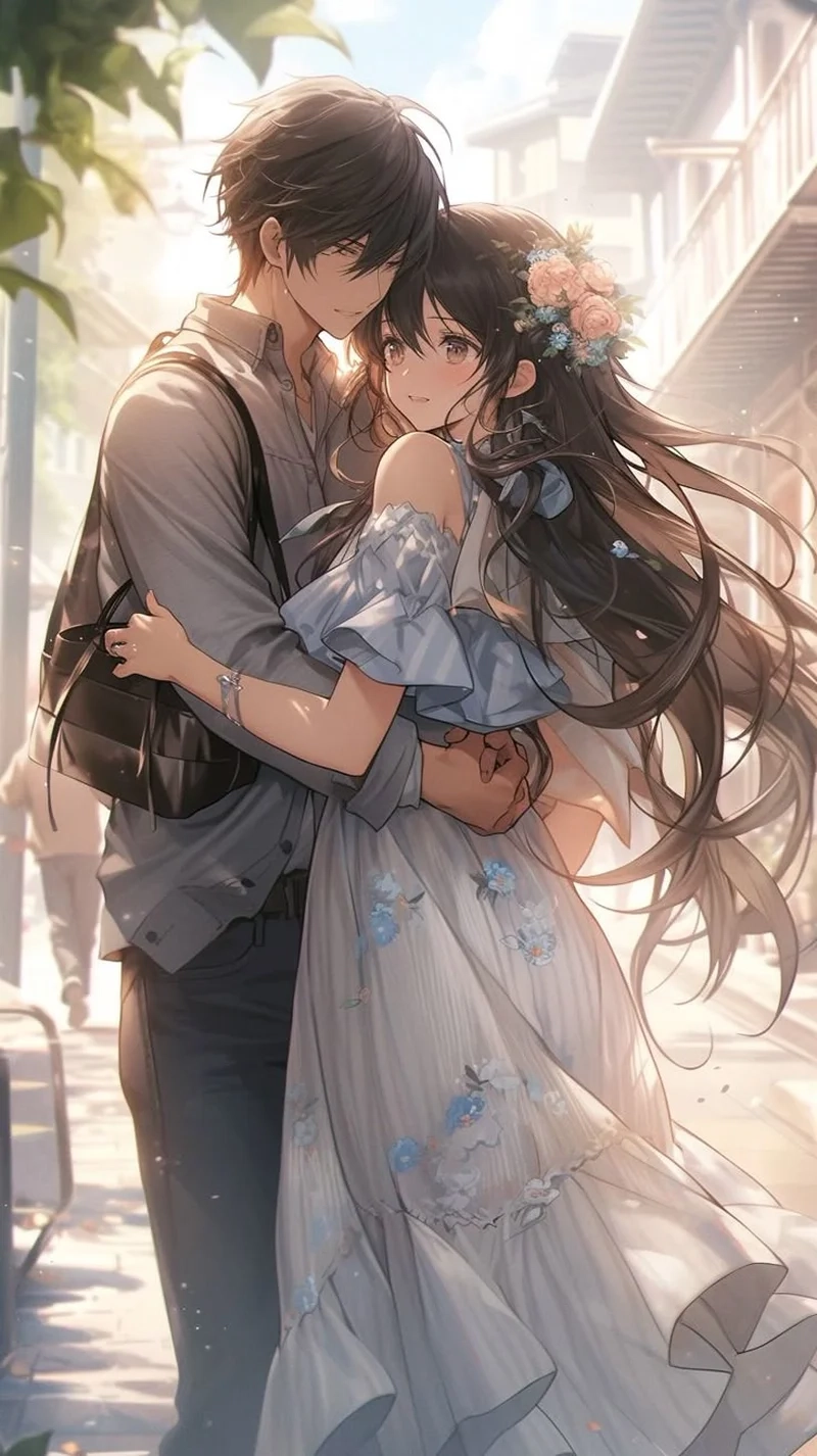 Lưu giữ khoảnh khắc tình cảm qua hình ảnh anime cặp đôi yêu nhau