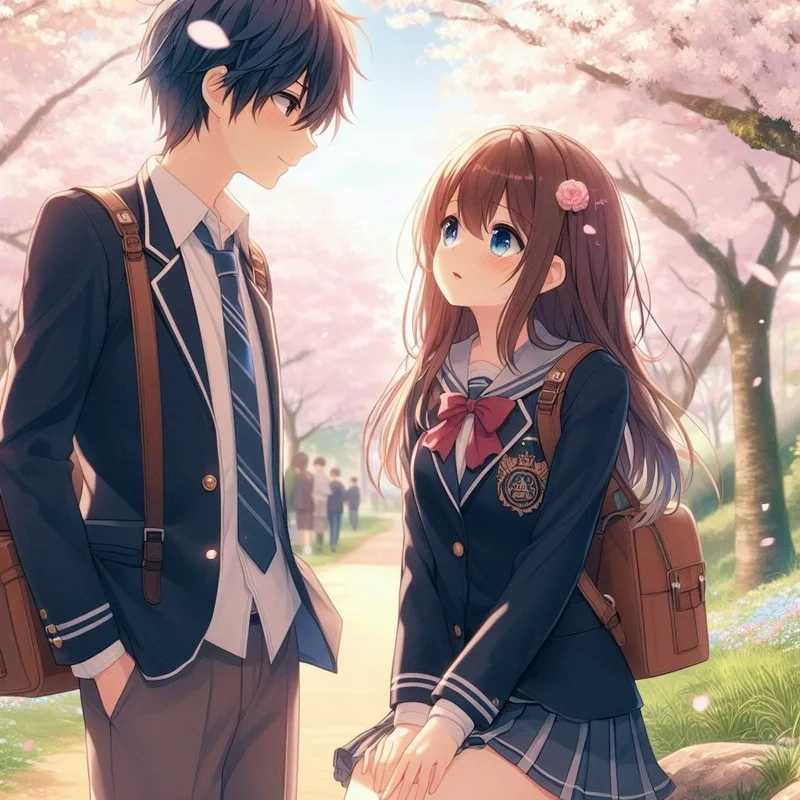 Thưởng thức lãng mạn với ảnh anime cặp đôi lãng mạn siêu đẹp