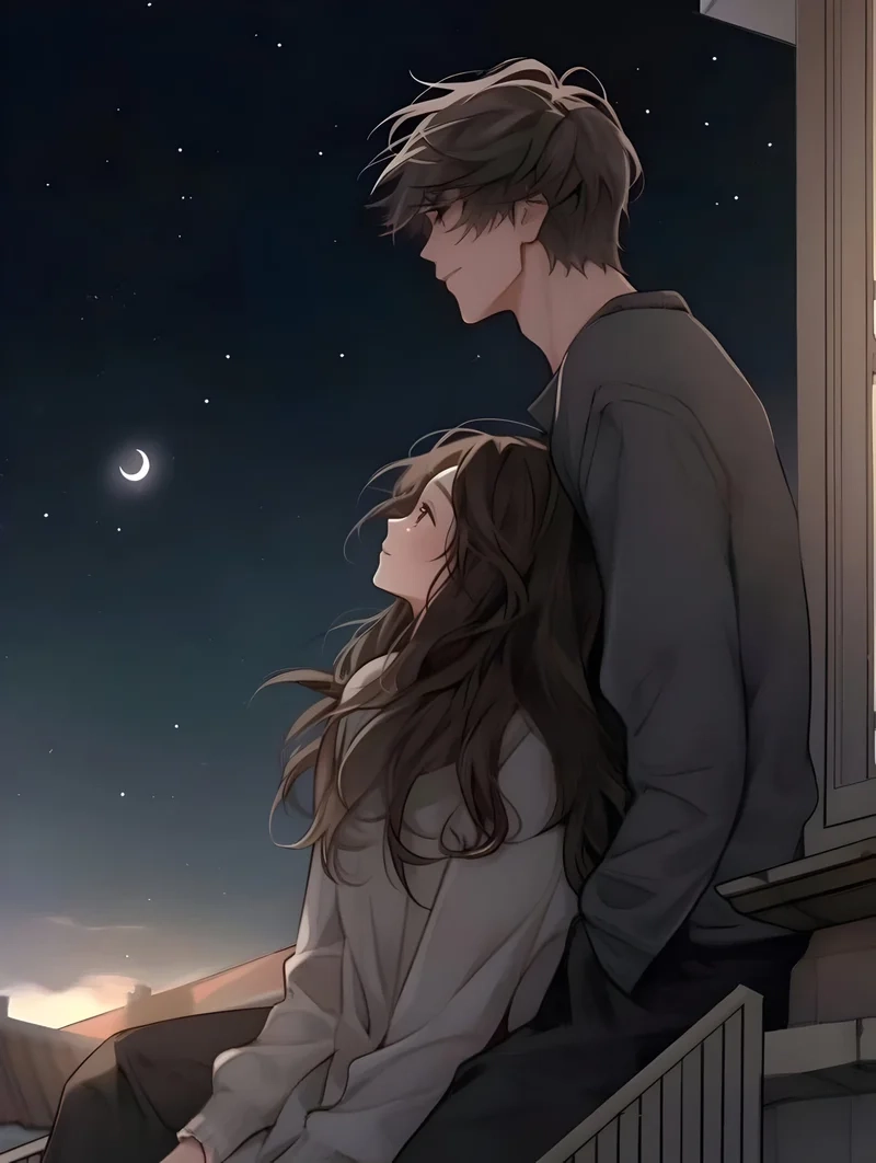 Lưu giữ khoảnh khắc đáng yêu với hình ảnh cặp đôi yêu nhau anime