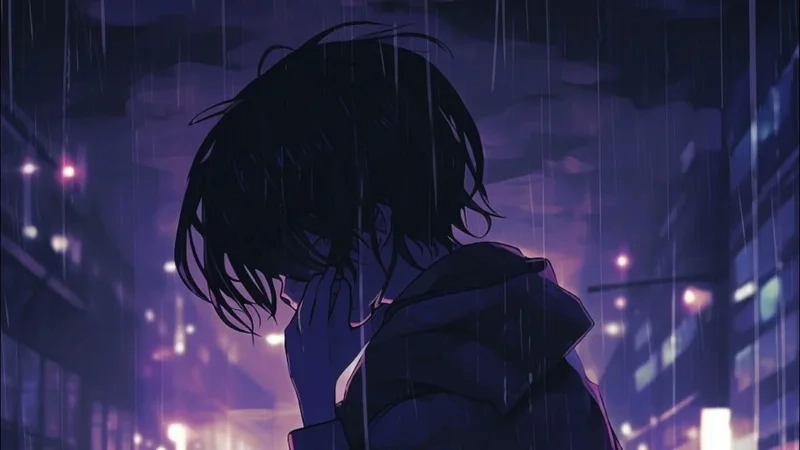 Cảm nhận nỗi buồn thầm lặng với ảnh anime cô đơn nam