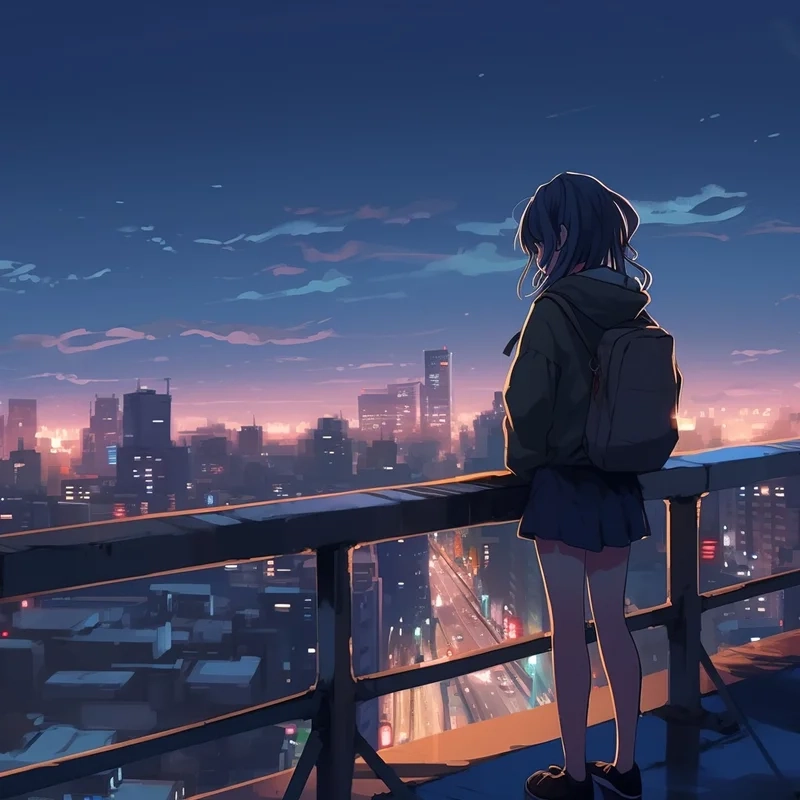 Khám phá tâm trạng trầm lắng qua ảnh anime nữ buồn cô đơn