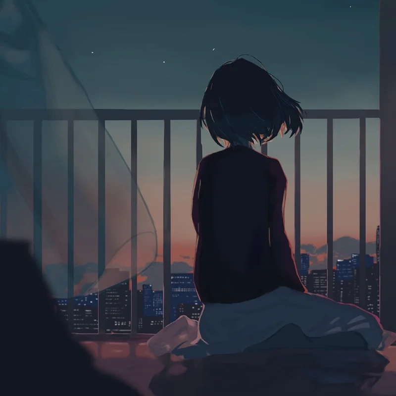 Tìm kiếm sự đồng cảm trong hình ảnh anime buồn cô đơn nữ