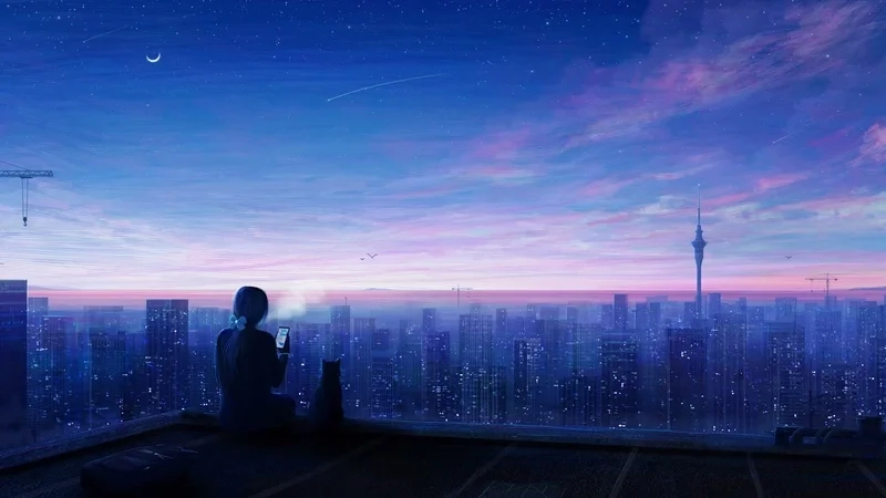 Ngắm nhìn sự lặng lẽ qua hình ảnh buồn cô đơn anime