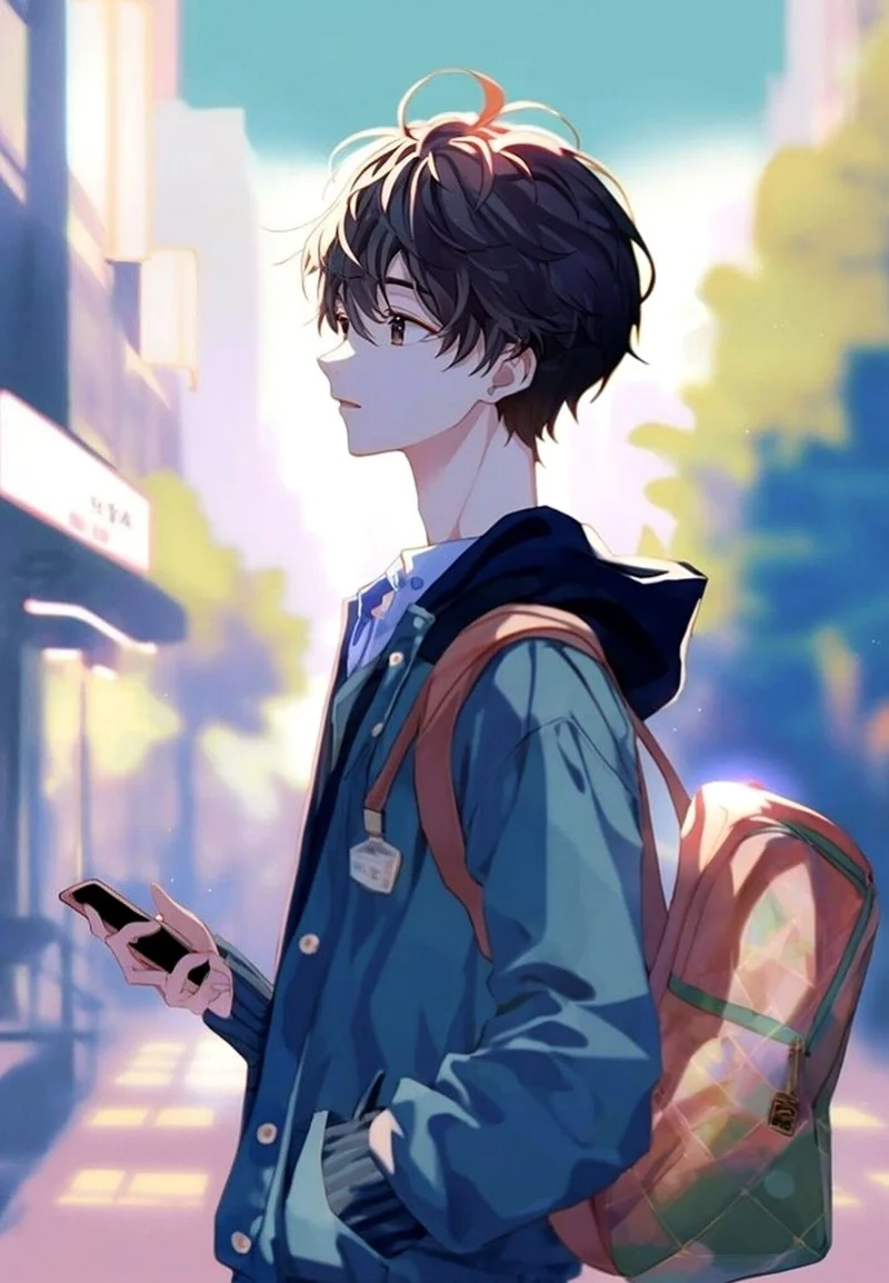 Thể hiện nét cá tính qua ảnh anime nam học sinh