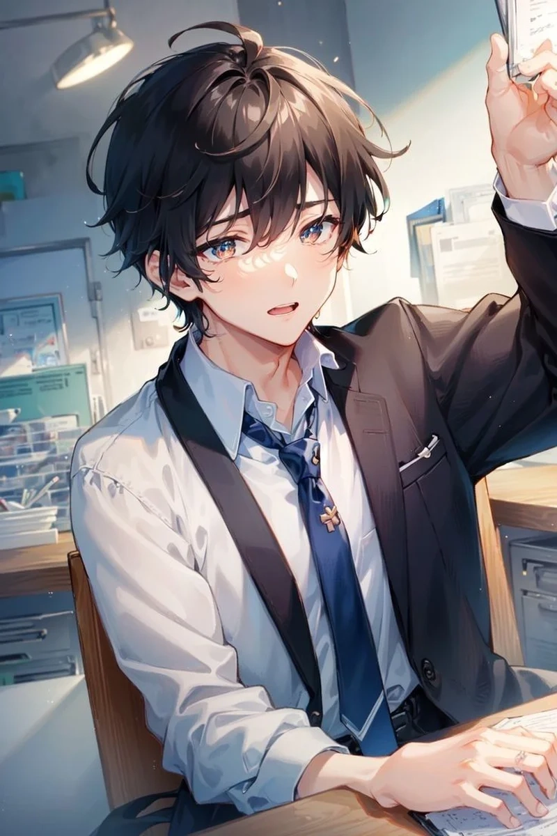 Tận hưởng tuổi học trò cùng ảnh anime học sinh nam