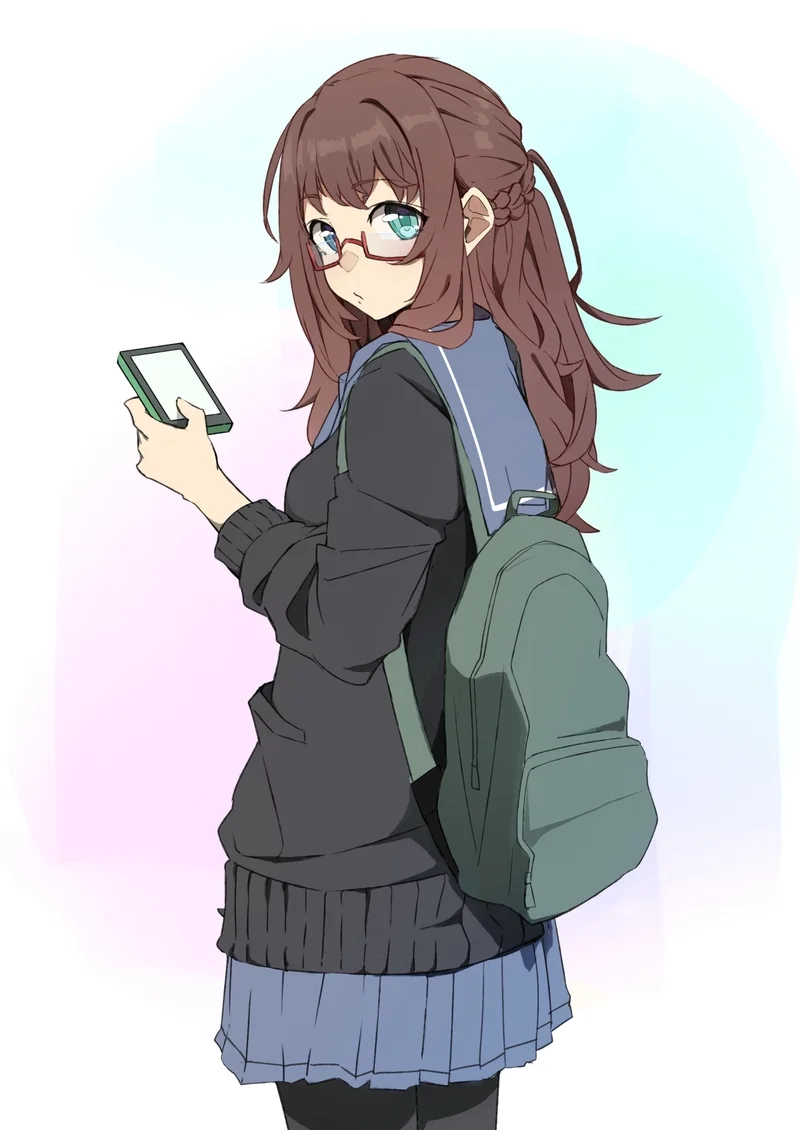 Thể hiện phong cách năng động cùng cute ảnh anime học sinh nữ đẹp