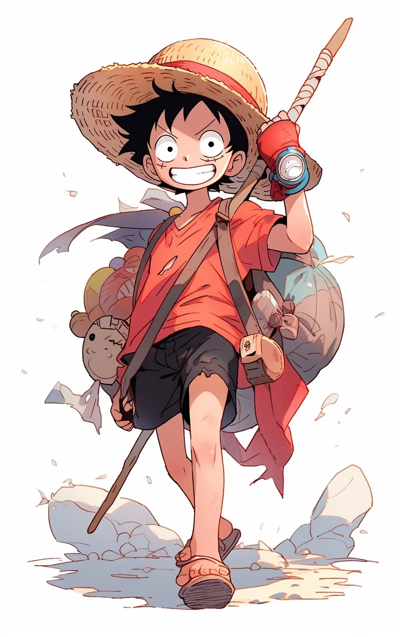 Tạo dấu ấn cá nhân với ảnh anime nam luffy