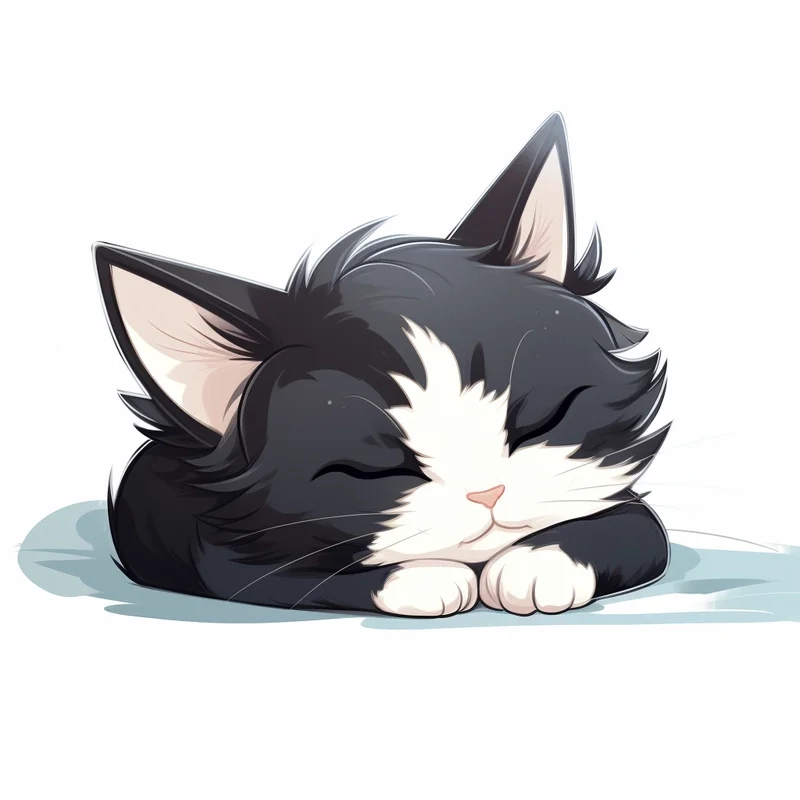 Thả tim với hình ảnh con mèo cute anime đáng yêu