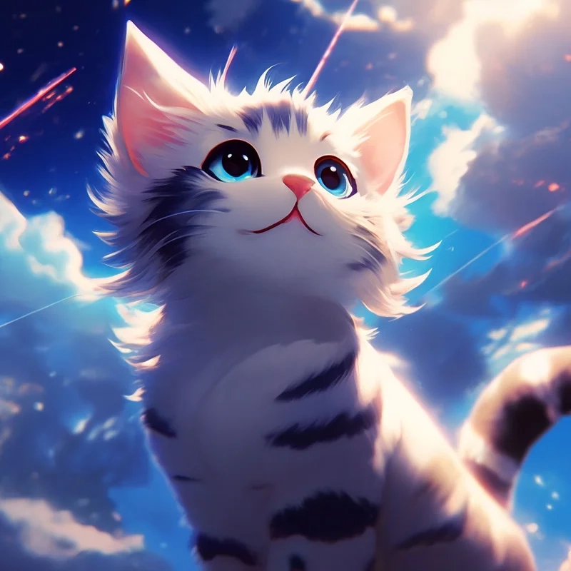 Khám phá thế giới ảnh mèo anime đẹp tuyệt vời