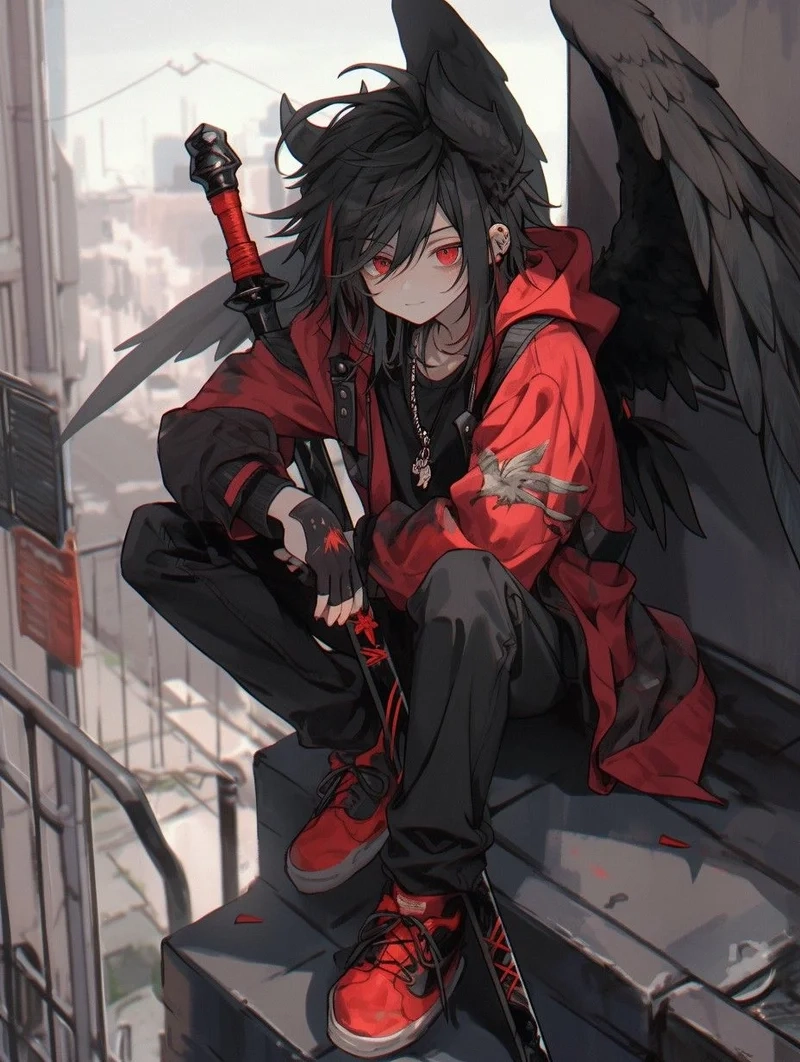 Biến điện thoại sống động với avatar ảnh anime nam ngầu lạnh lùng ác quỷ