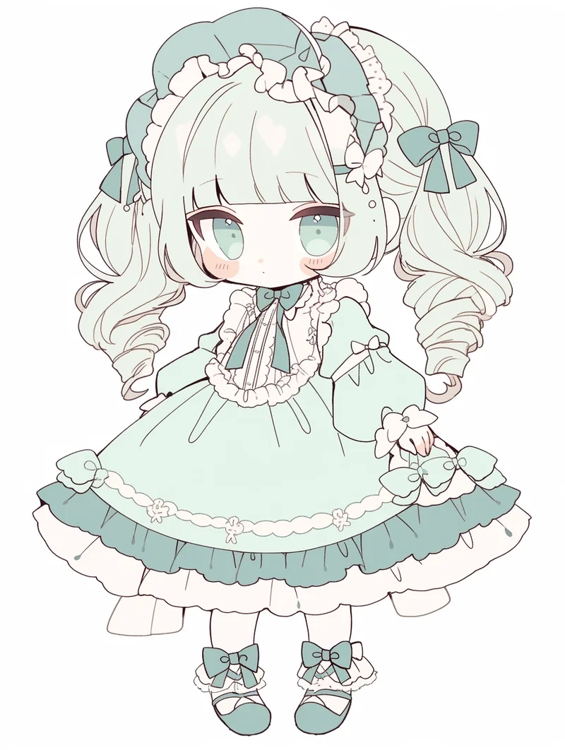 Chibi phong cách siêu xinh với hình ảnh anime nữ cute chibi