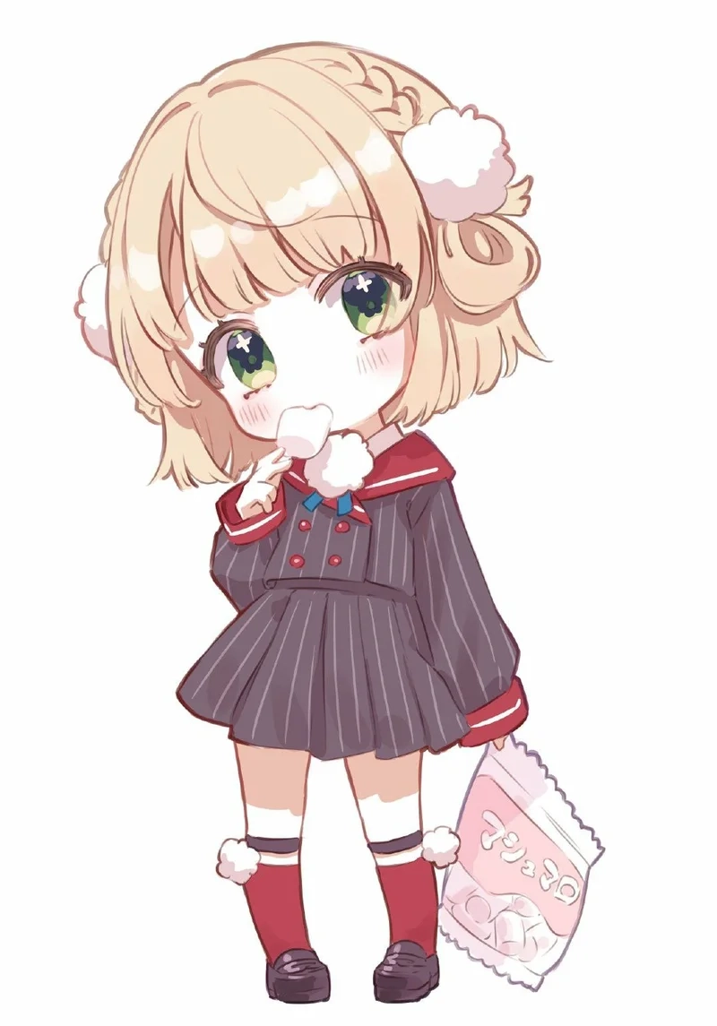 Tận hưởng vẻ đẹp dễ thương qua avatar anime chibi hình ảnh cute nữ