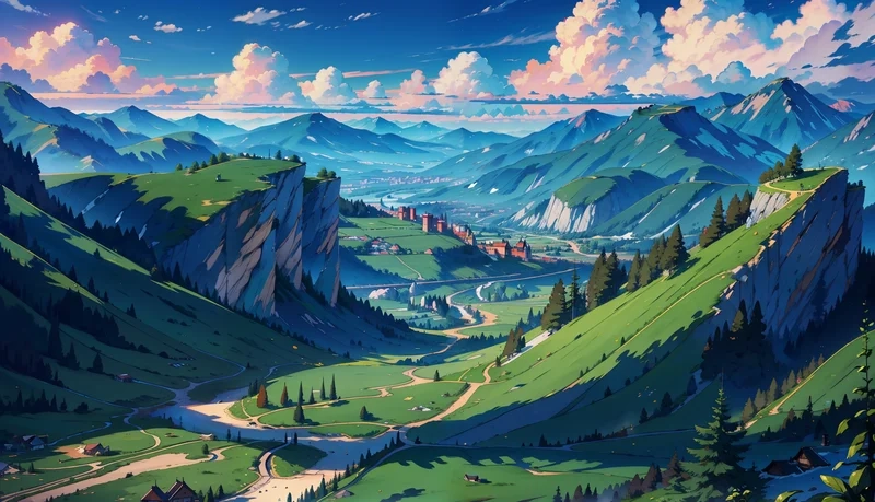 Tận hưởng từng góc đẹp khi tải ảnh anime phong cảnh đẹp