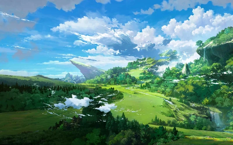 Ngắm nhìn sự hùng vĩ qua anime 4k phong cảnh