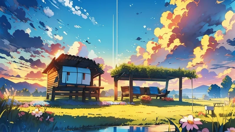 Cảm nhận thiên nhiên trọn vẹn qua ảnh nền phong cảnh anime 4k