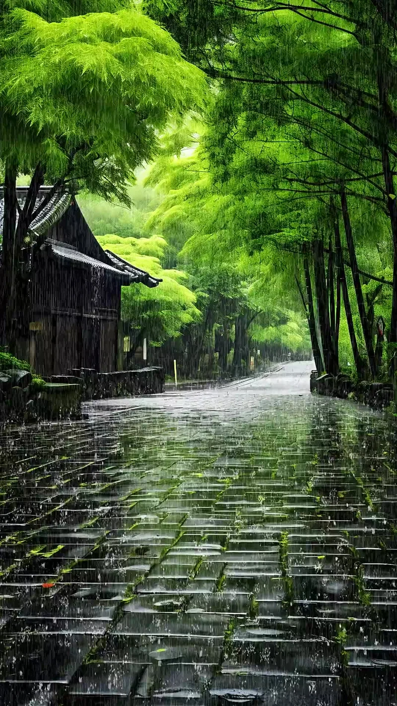 Hòa mình cùng mưa và nỗi cô đơn trong hình ảnh buồn dưới mưa