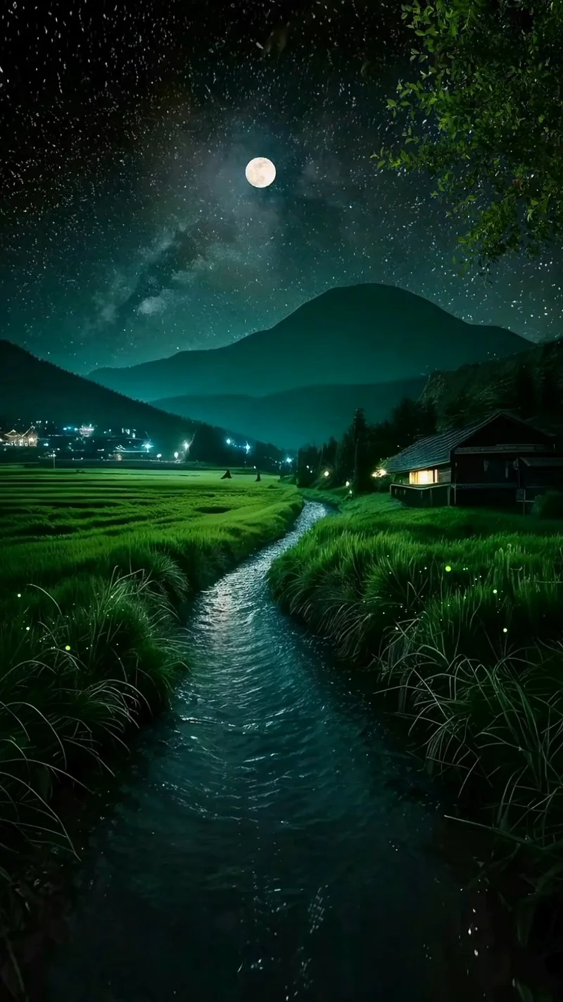 Thư giãn mắt nhìn ảnh phong cảnh đẹp ban đêm