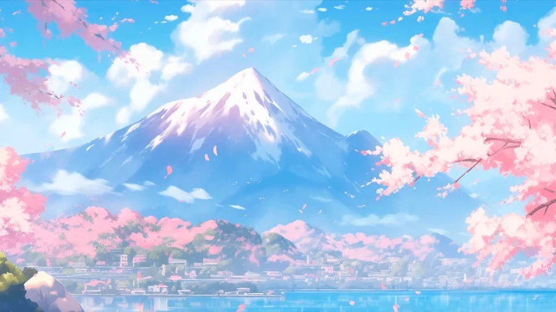 Đắm chìm trong nghệ thuật với ảnh phong cảnh đẹp anime đầy màu sắc