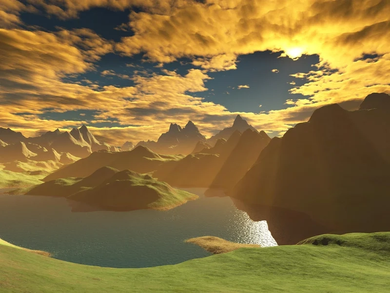 Làm mới màn hình với hình nền phong cảnh đẹp 3d ấn tượng