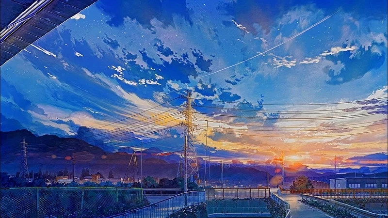 Anime sống động và đẹp mắt qua ảnh phong cảnh đẹp anime