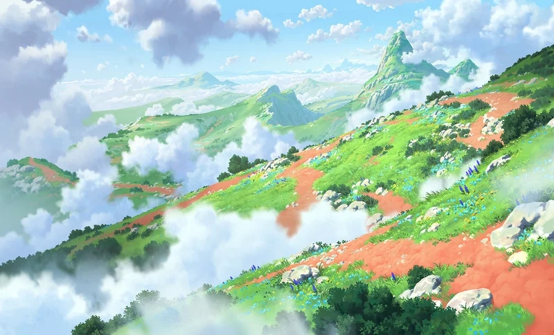 Hòa mình vào thiên nhiên với ảnh phong cảnh đẹp trong anime