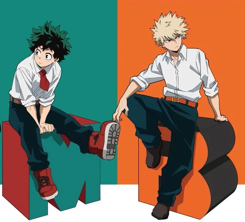 Hòa nhịp cảm xúc với bakugo và deku