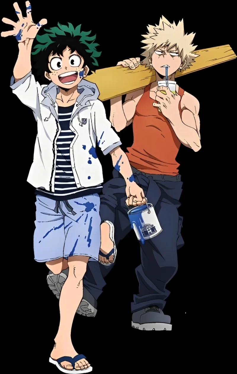 Fan art nổi bật bakugo and deku