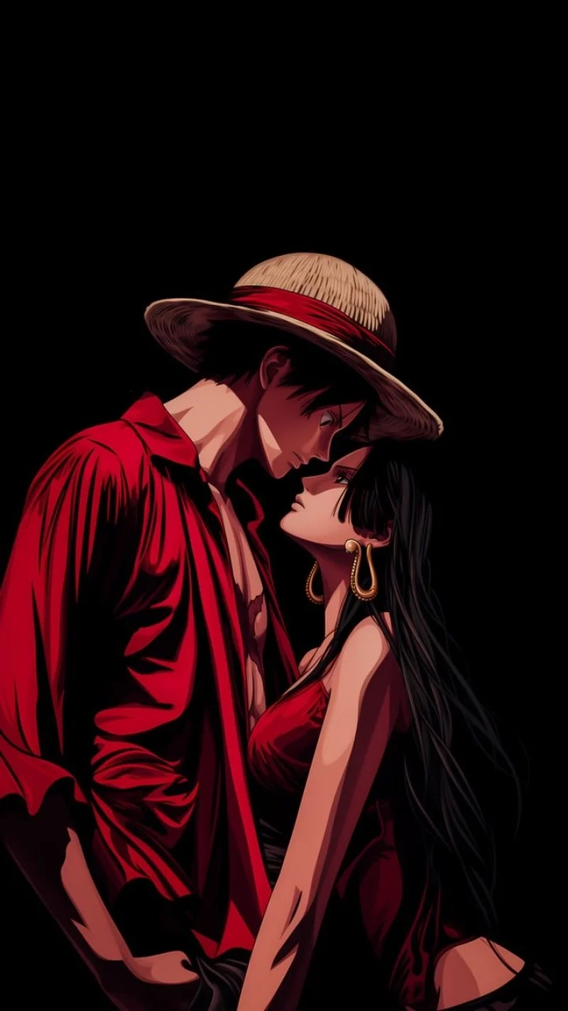 Hình ảnh tuyệt đẹp hình của luffy và boa hancock