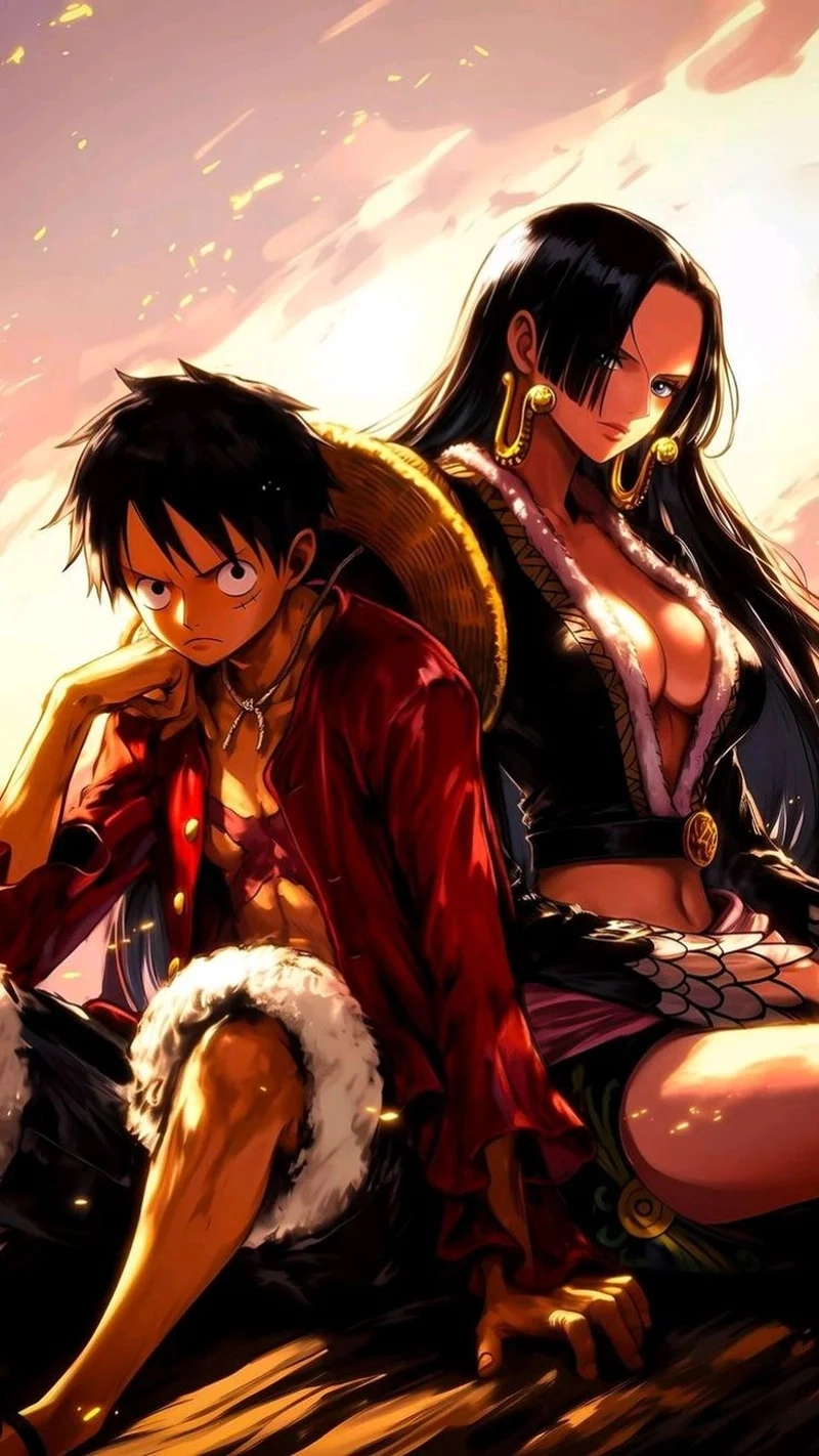 Hành trình ấm áp boa hancock ôm luffy