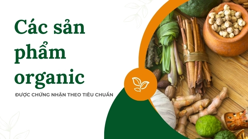  Các sản phẩm organic đa dạng được chứng nhận theo tiêu chuẩn