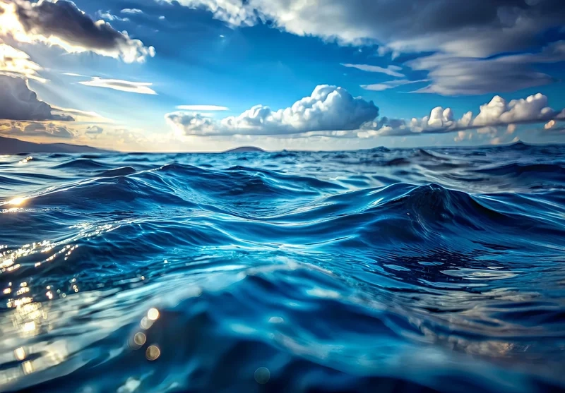 Màu xanh bất tận của hình ảnh đại dương xanh khiến bạn say mê