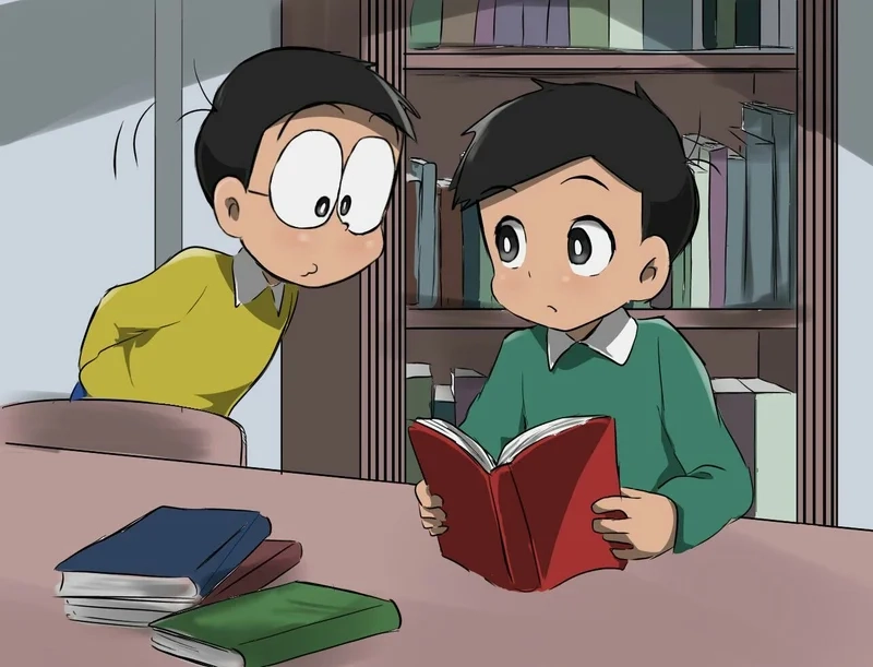 Ngắm cặp bạn đáng yêu dekisugi x nobita cực chất