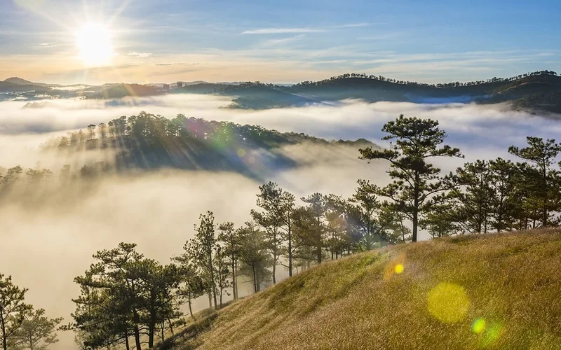 Thưởng ngoạn bình minh trên đỉnh đồi đa phú tuyệt đẹp