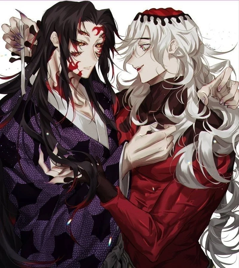 Thưởng thức fanart tuyệt đẹp kokushibou x douma