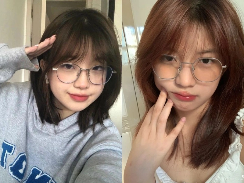 Ảnh gái xinh đeo mắt kính cute và vẻ đẹp kẹo ngọt