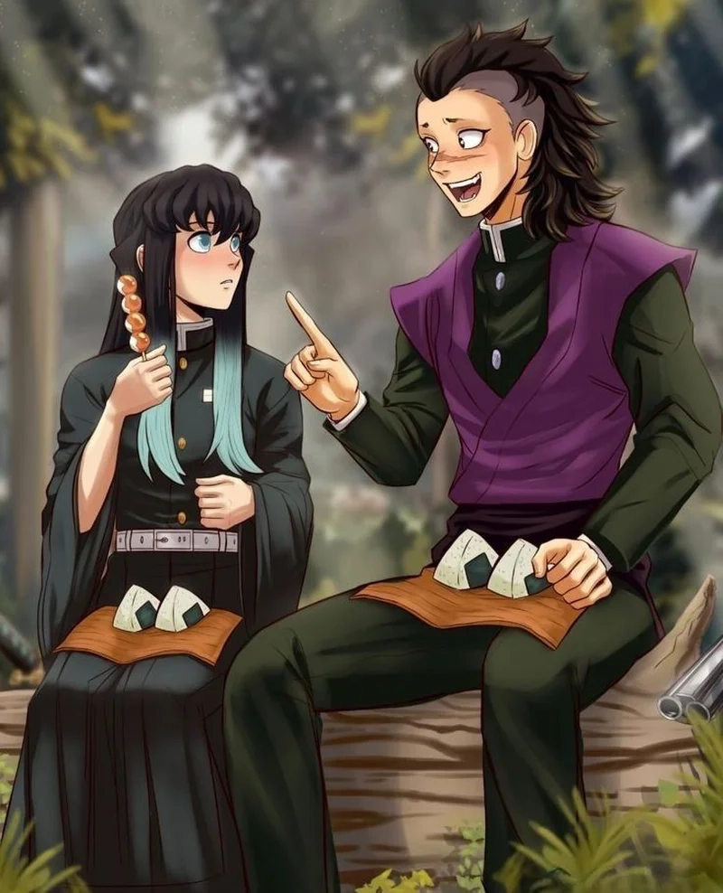 Thêm phong cách cute với genya x muichiro cute