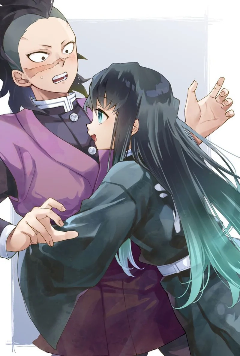 Tận hưởng khoảnh khắc anime genya x muichiro