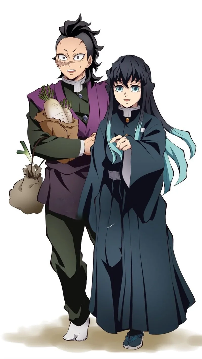 Thêm phong cách dễ thương với muichiro x genya