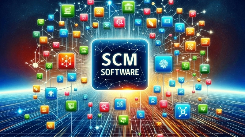  Giao diện một phần mềm SCM chuyên nghiệp trên máy tính bảng