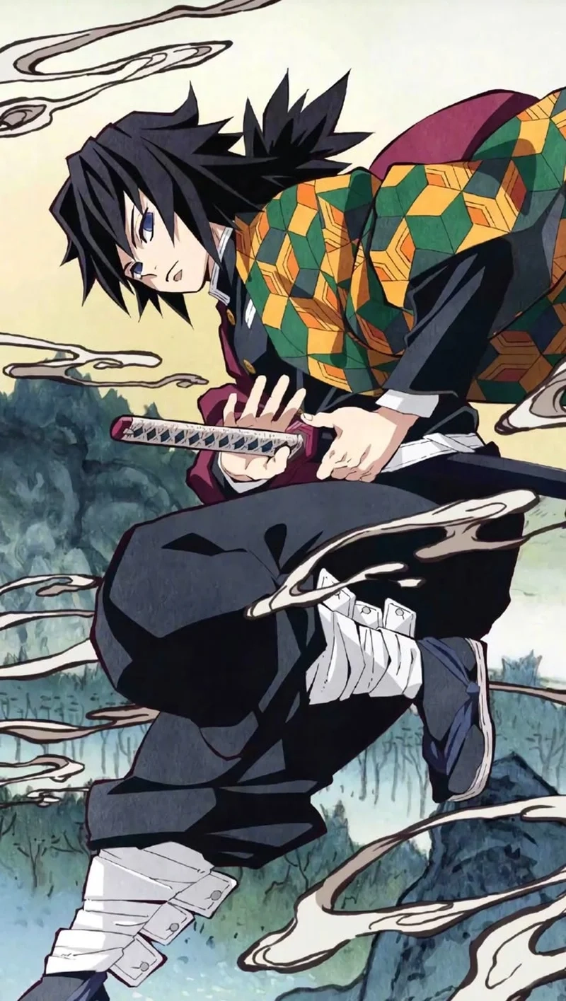 Thỏa sức ngầu với ảnh giyuu ngầu