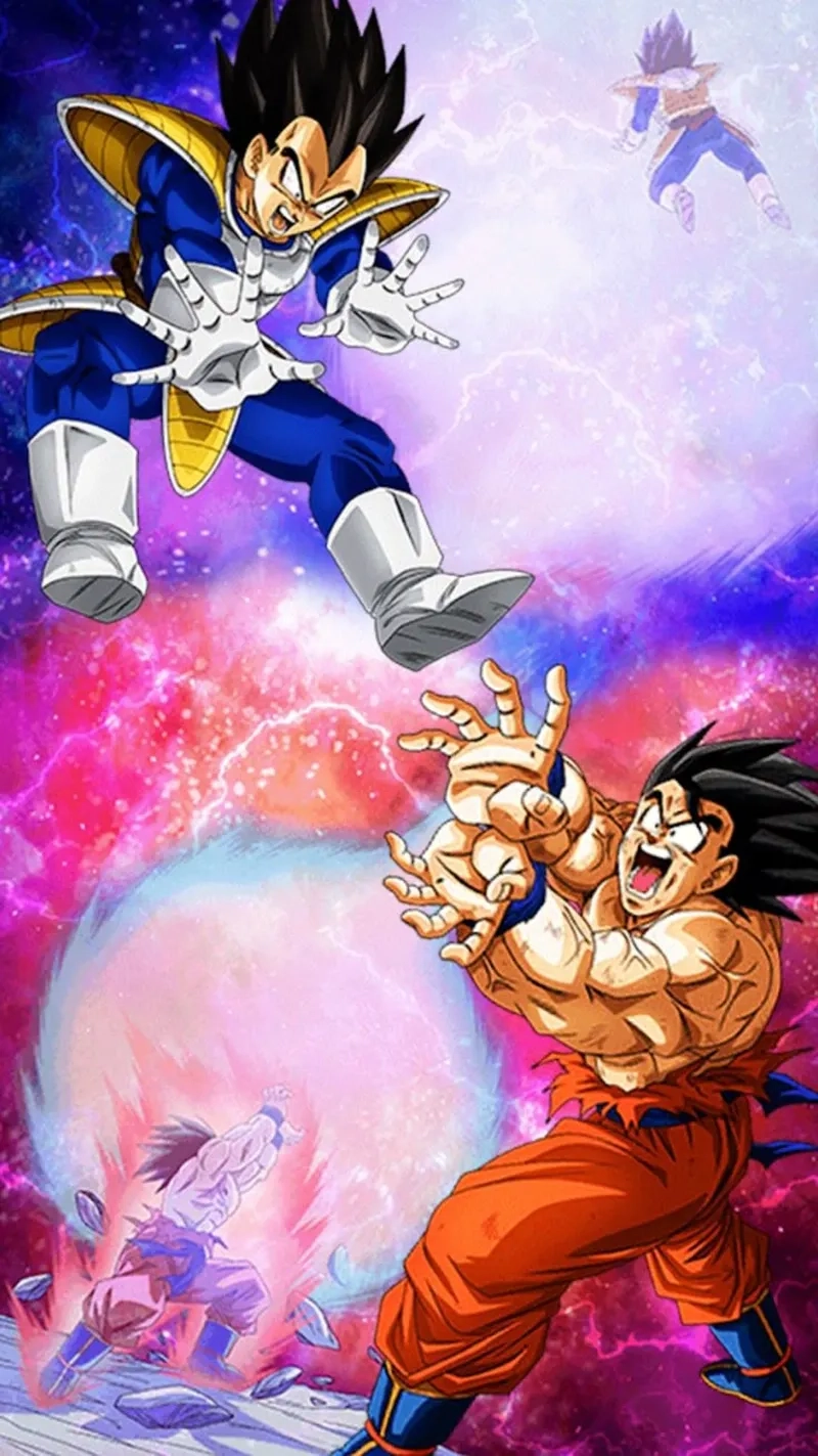 Trận chiến gay cấn với vegeta vs gohan