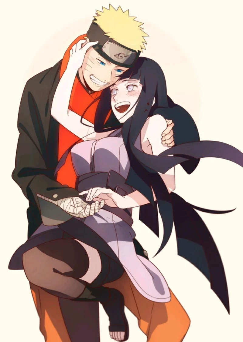 Cặp đôi anime đáng yêu hình naruto và hinata