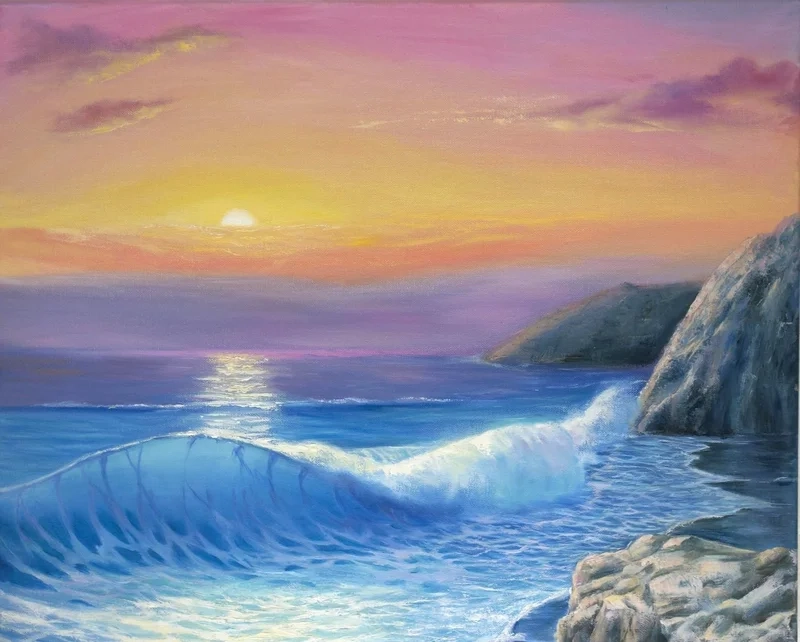 Chiêm ngưỡng nghệ thuật qua tranh vẽ cảnh biển sắc nét